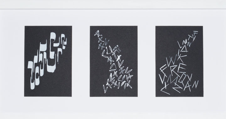 Kalligraphie mit 3 Motiven